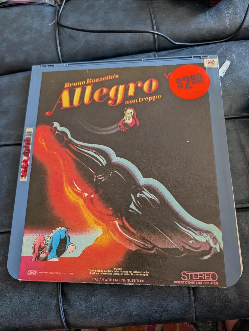 Bruno Bozzetto's Allegro Non Troppo - RCA VideoDisc \ CED